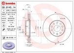 DISCO FRENO AUDI A3/A5/SEAT ALTEA ANT. (Confezione da 2 pezzi)