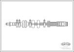 TUBO FRENO FIAT PUNTO 75-90 ANT.DX