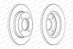 DISCO FRENO FORD FIESTA/KA/MAZDA 1 ANT. COPPIA