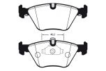 PATTINI FRENO BMW X3 ANT.