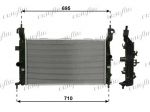 RADIATORE RAFFR.OPEL MERIVA 03> 1.4-1.6-