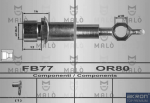 TUBO FRENO TOYOTA AVENSIS ANT.DX