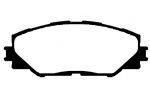 PATTINI FRENO TOYOTA AURIS 1,4/1,6 ANT.